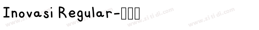 Inovasi Regular字体转换
